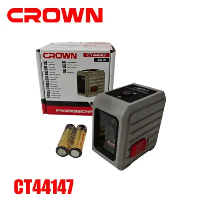 Niveau laser autonivelant vert 2ligne (horizontale-vertical) 30m CROWN | CT44147