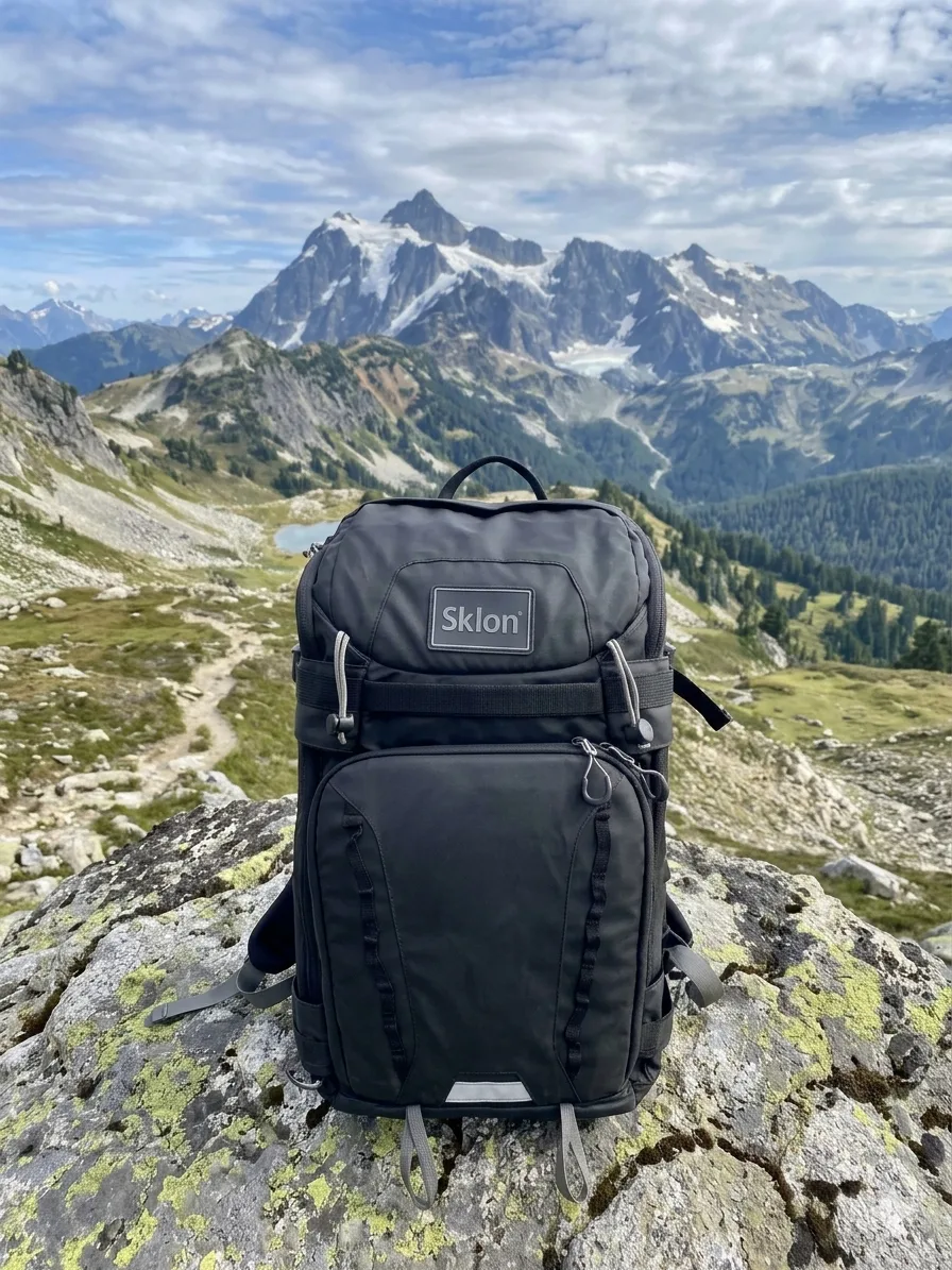 Sac à dos Sklon pour chaussures de ski , extensible 55-65 litres - étanche pour les voyages