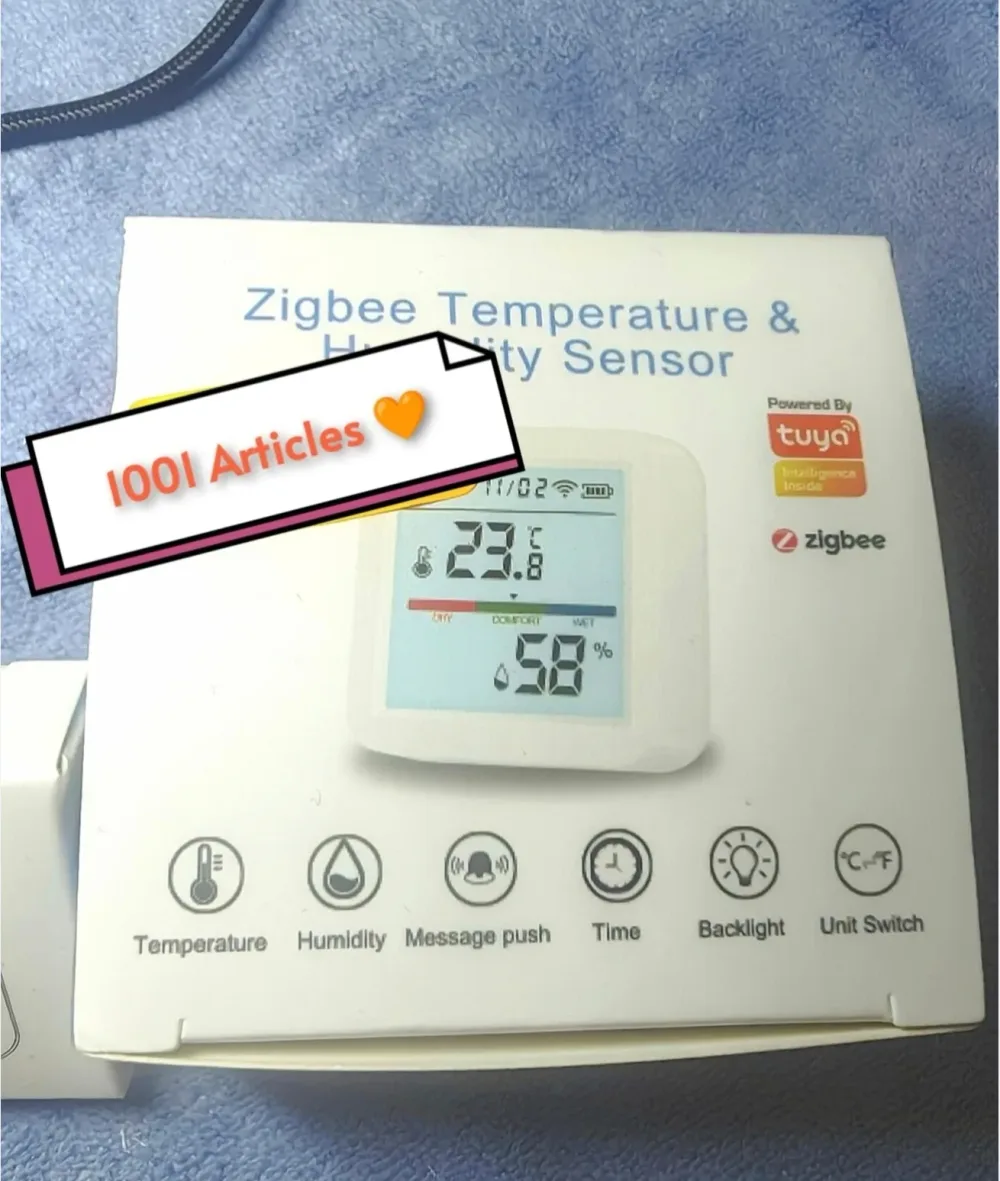 Capteur intelligent et afficheur de température 🌡 et du taux d'humidité, Tuya Smart .