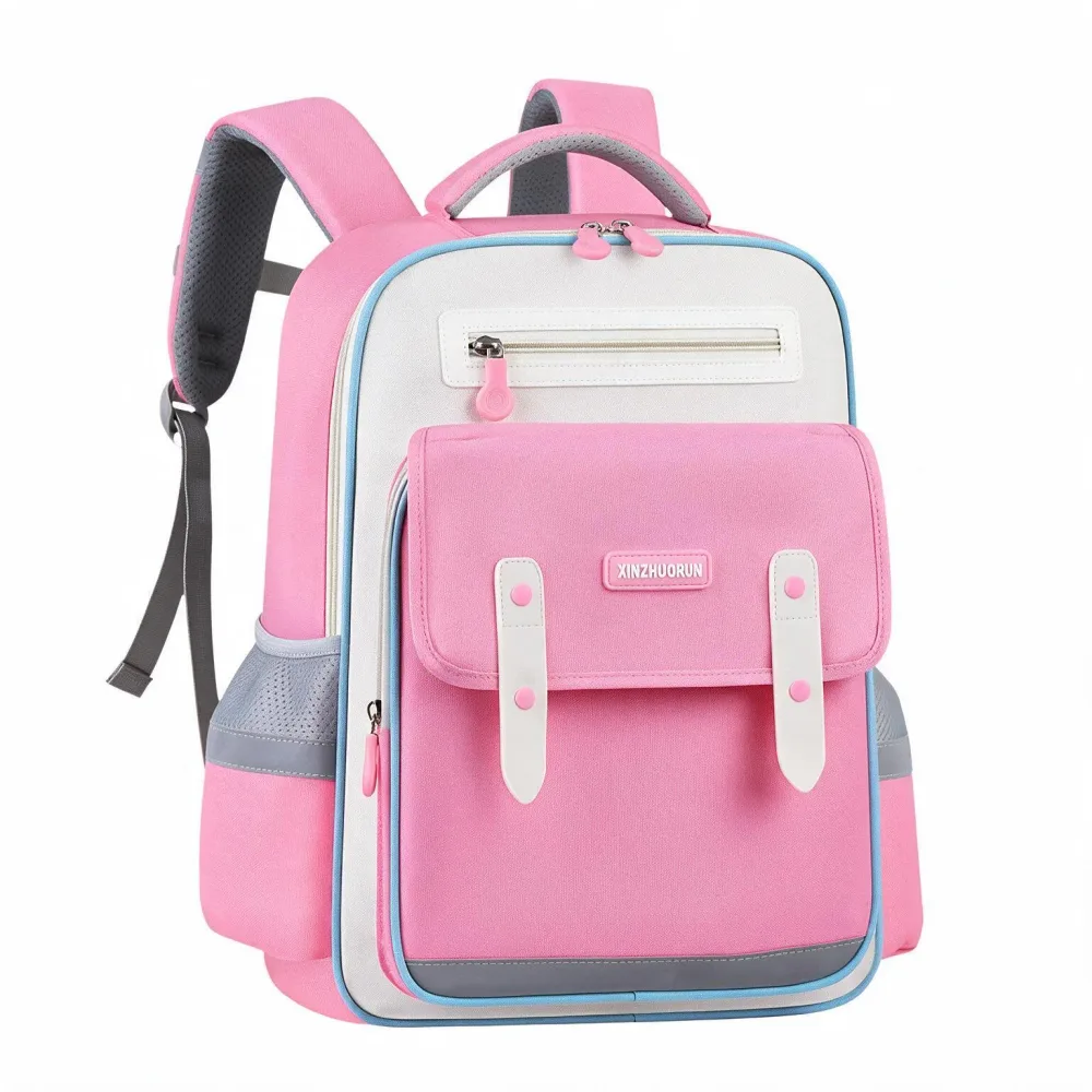 Sac à Dos Scolaire Style Kawaii Grand Volume Tissu Imperméable Rose SACKDS01RS - حقيبة مدرسية بتصميم كاوايي