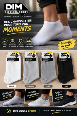 Chaussettes courtes pour homme