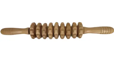 مدلك خشبي دوار (Wooden Massage Roller)