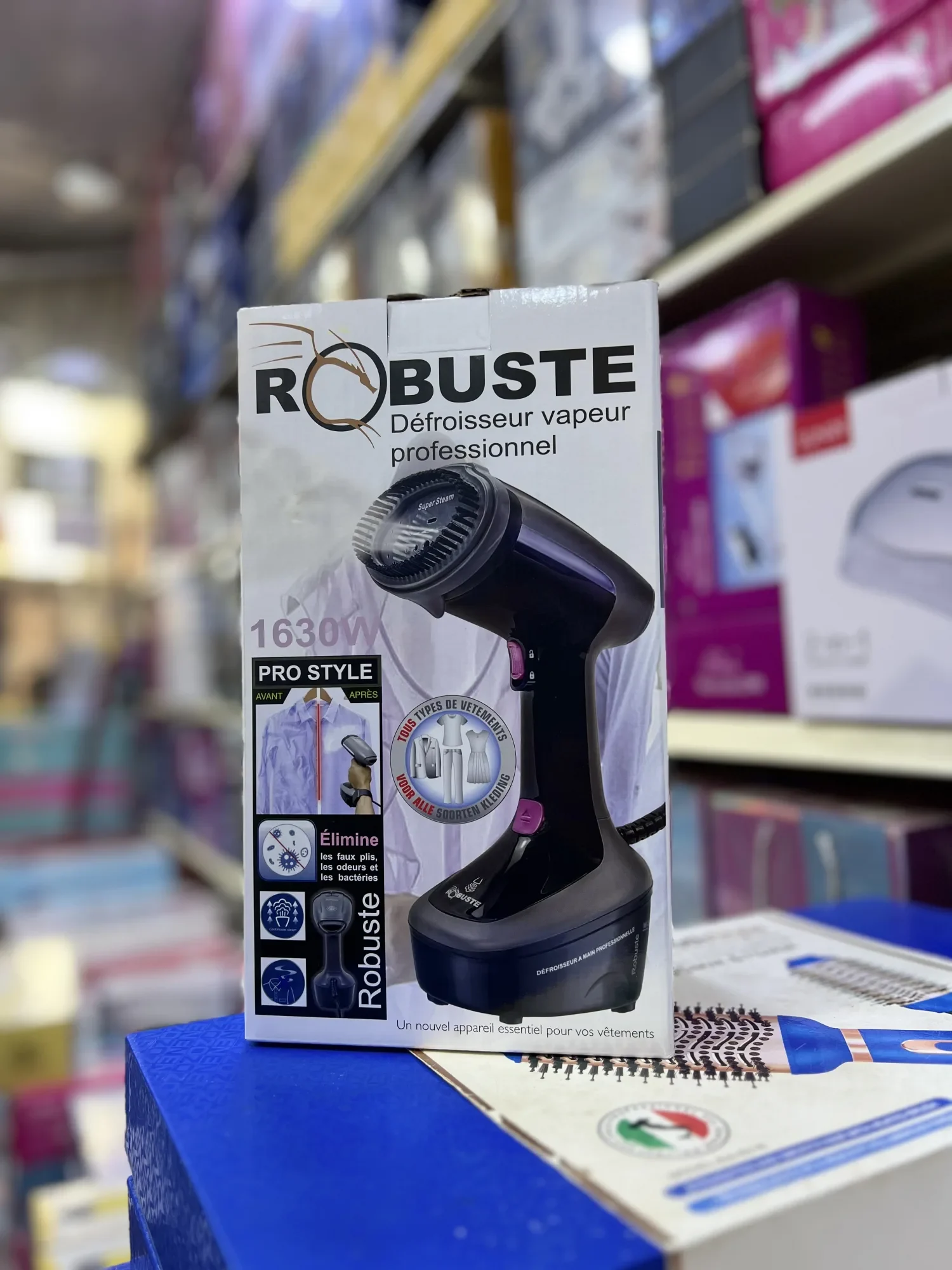 مكواة البخار المحمولة والاحترافية ROBUSTE بقوة 1630W