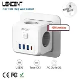 LENCENT - Adapter Europe PD-QC 3.0, 07 en 01