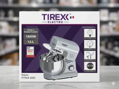 آلة العجن الاحترافية من Tirex Electro (طراز PTRXX 2000)