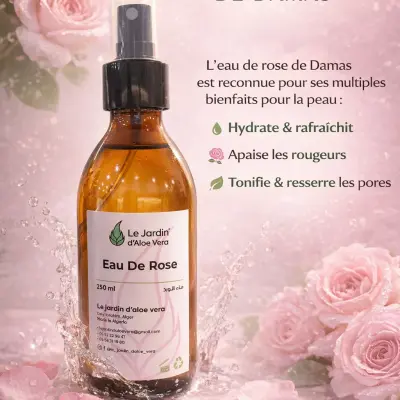 Hydrolat de rose de damas مقطر الورد الدمشقي