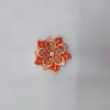 Fleur avec strass