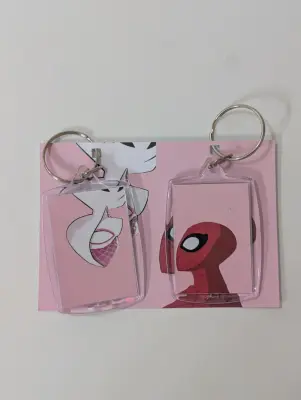 2 Porte clés matching Spiderman