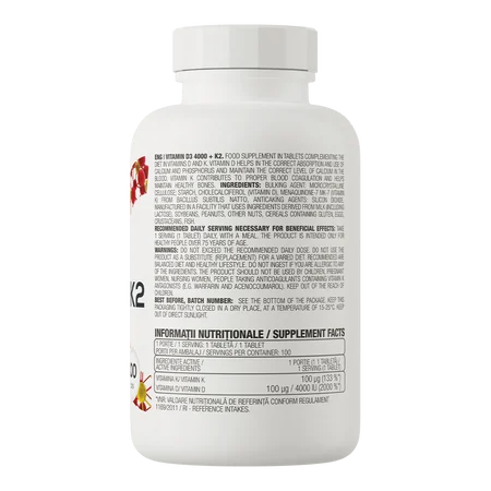 Vitamine D3 4000 IU + K2