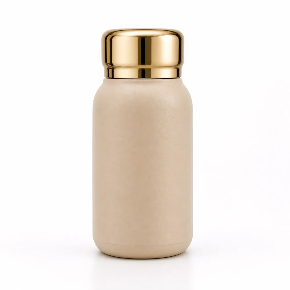 🍾 Bouteille Isotherme Compacte – Finition Métallisée