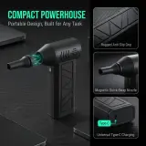 Mini Jet Blower 130 000 RPM – Souffleur Turbo Sans Fil, 3 Vitesses