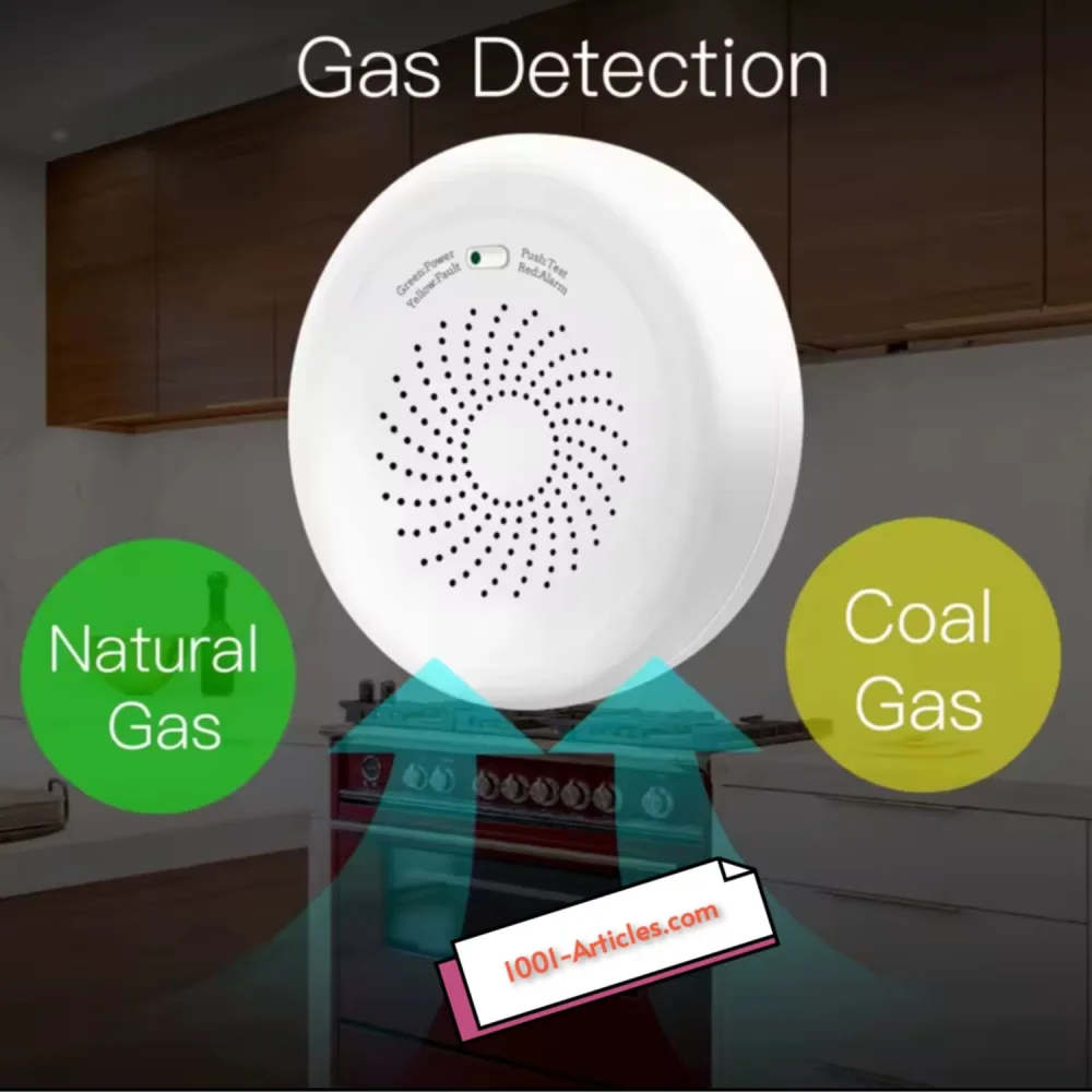 Détecteur intelligent de fuite de gaz avec sirène MOES - Tuya Smart Zigbee
