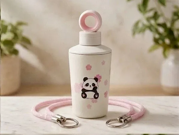 Gourde Kawaii avec Dragonne – Motifs Chien & Panda