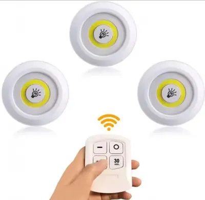 3 lampes avec télécommande