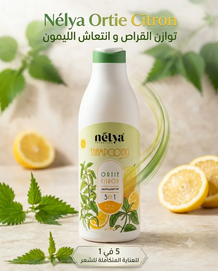Nelya شامبو  عطر الليمون 1ل