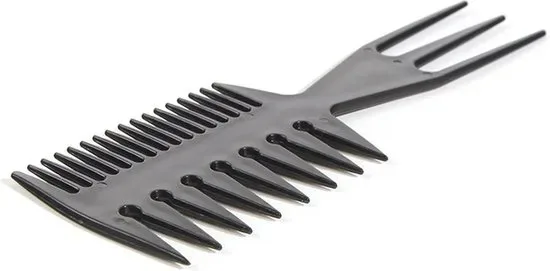 Peigne à cheveux 3 voies Akyol® | coiffures | Peigne | Pour tous les cheveux | Peigne 3 en 1 | Noir