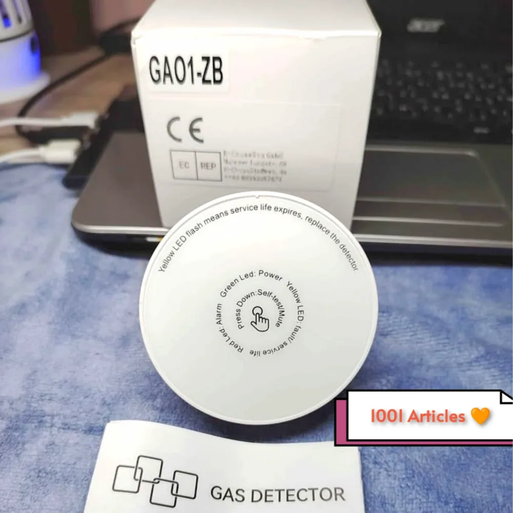 Détecteur intelligent de fuite de gaz Meian avec sirène - Tuya Smart