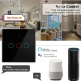 Interrupteur Tactile intelligent Wifi Tuya Smart, sans ou avec Neutre