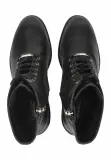 Bottines Femme Calvin Klein à Lacets en Noir – Talon Bloc