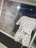 Ensemble Pijamas Femme blanc à cœur rouge