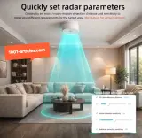 Capteur de Présence PIR, Radar Zigbee 24G, Mmwave, Tuya Smart.