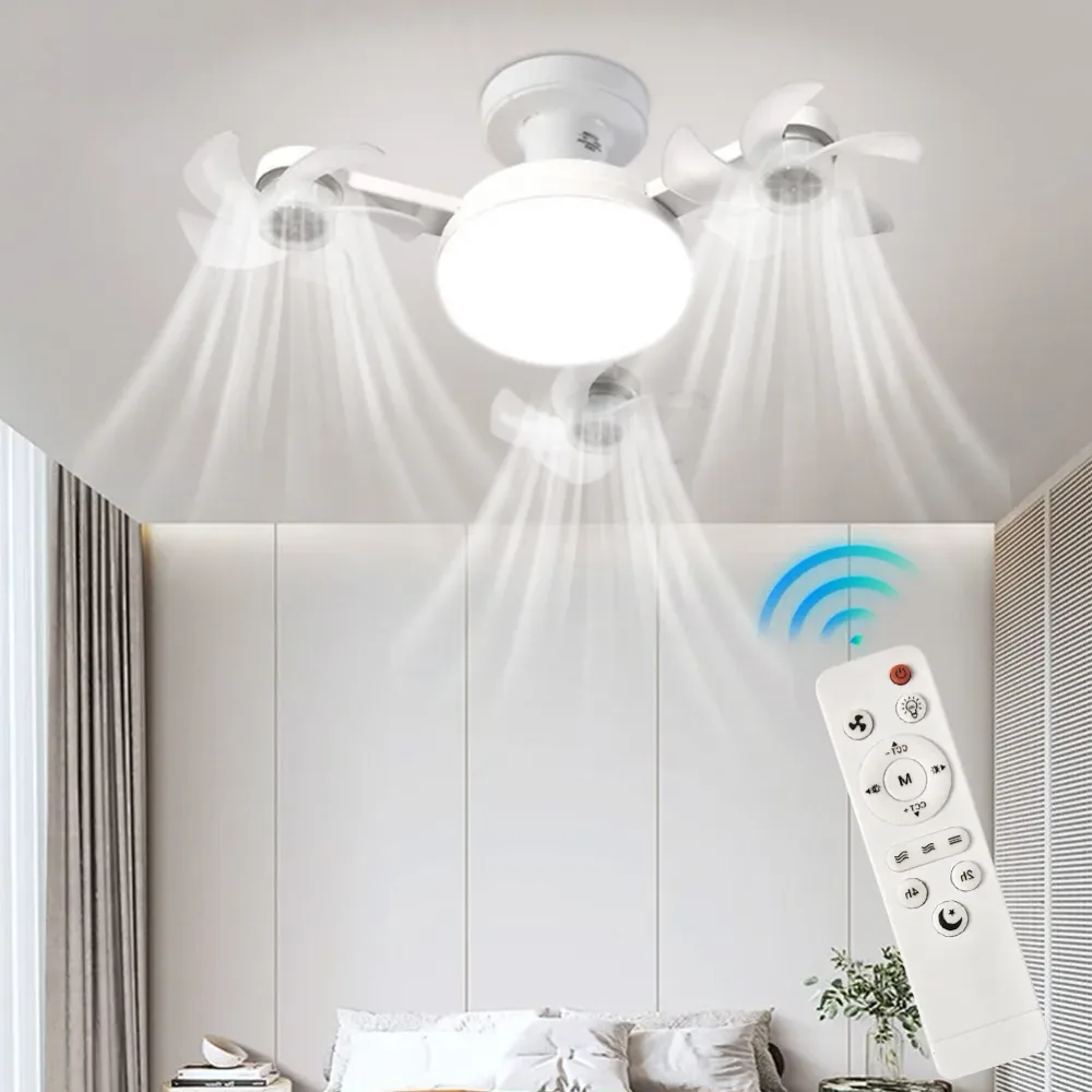 مصباح ومروحة السقف الذكية بتصميم درون