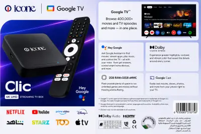 ICONE CLIC 4K Google TV 32/2 GB