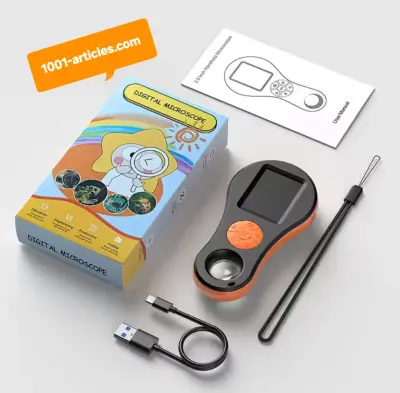 Loupe numérique / Microscope portable 2 MP, IPS 2.0 pouces, UHD 1080p, zoom 50X.