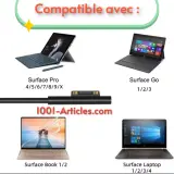 Adaptateur d'alimentation 65W 15V-4A pour Microsoft Surface.