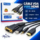 Câble VGA vers HDMI Pro-Tech