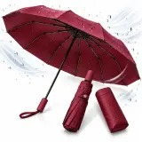 Parapluie Automatique Coupe-Vent avec Protection UV - مظلة أوتوماتيكية مقاومة للرياح وأشعة الشمس