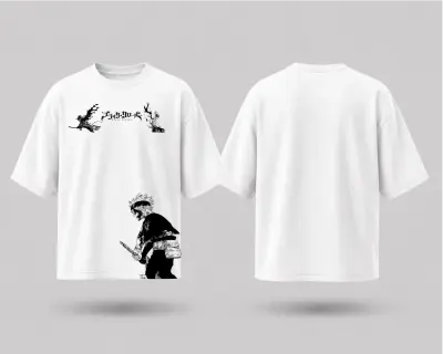 T-shirt Oversize Black Clover - Asta & Anti-Magie