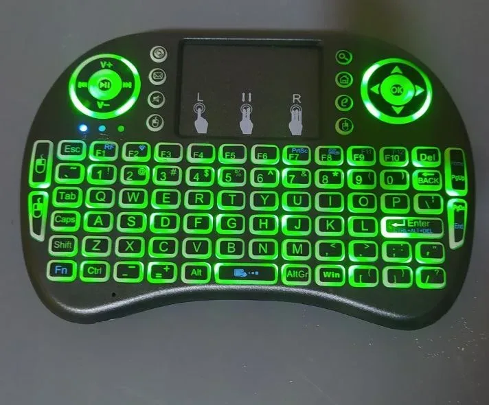 Clavier sans fil Tricolor rétroéclairé USB multimédia contrôle