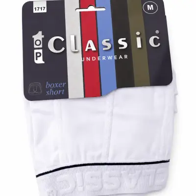 Boxer top classic blanc