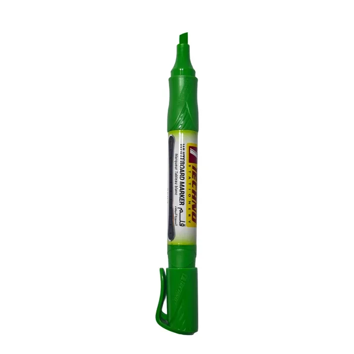 MARQUEUR TABLEAU BLANC RECHARGEABLE TETE BISEAUTEE "TECHNO"