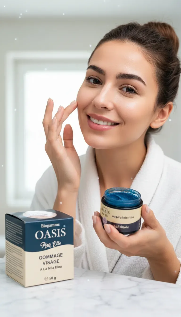 Masque Gommage Visage au Nila Bleu – Biogamme Oasis