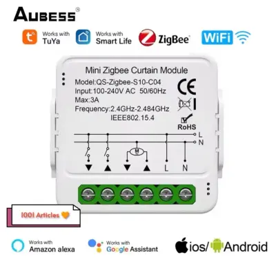 Mini Switch de Rideau et Stores - Module Connecté Tuya Smart