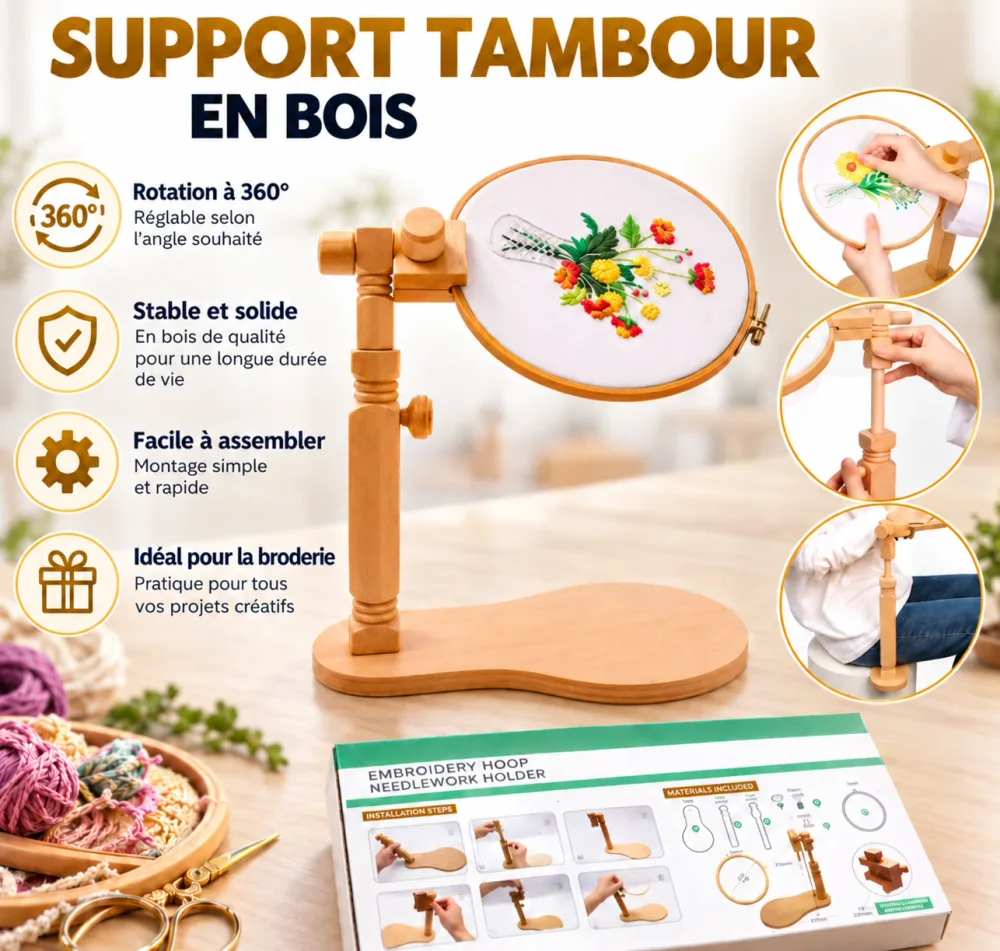 Support Guerguef en Bois