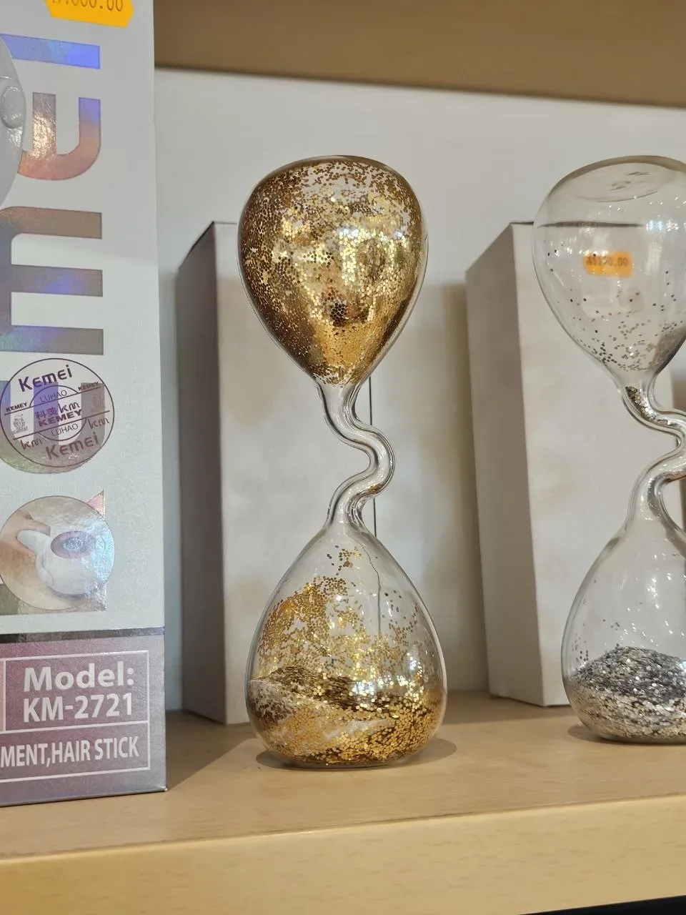 Sabliers Décoratifs Spirale - Élégance et Scintillement