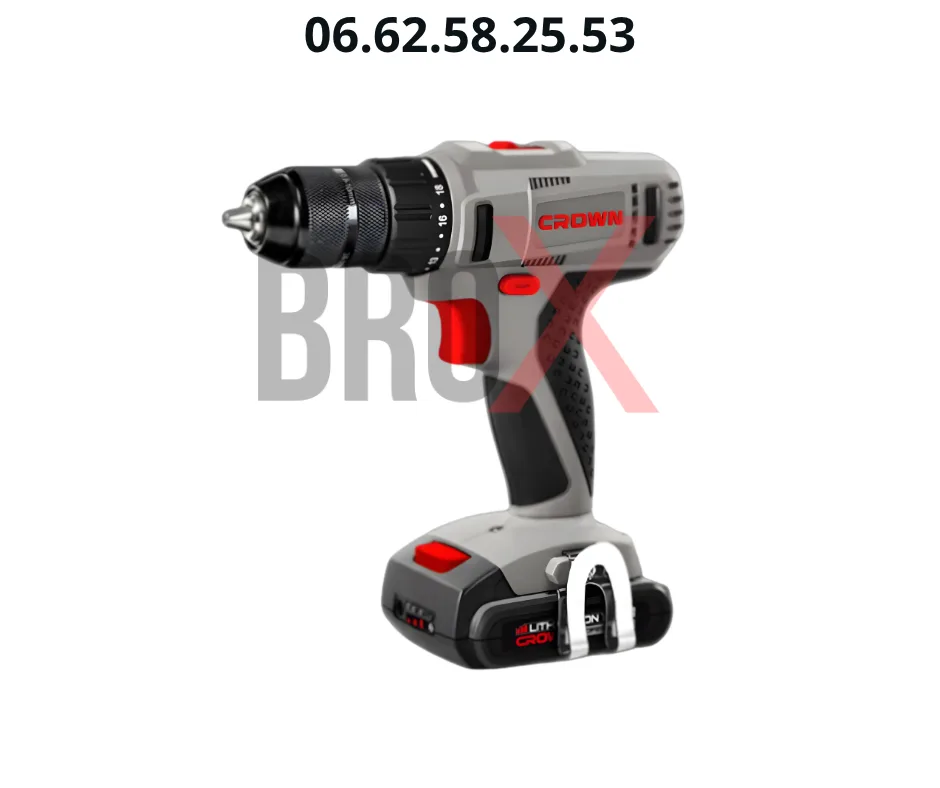 Perceuse Visseuse sans fil 0,8-10mm 14.4V 1 Batterie 1.5Ah CROWN CT21055LM-1.5S