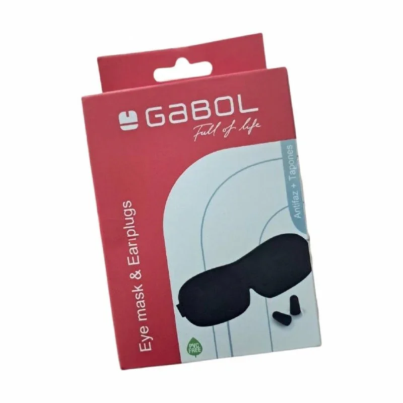 Masque de sommeil + bouchons d’oreilles pour voyages GABOL