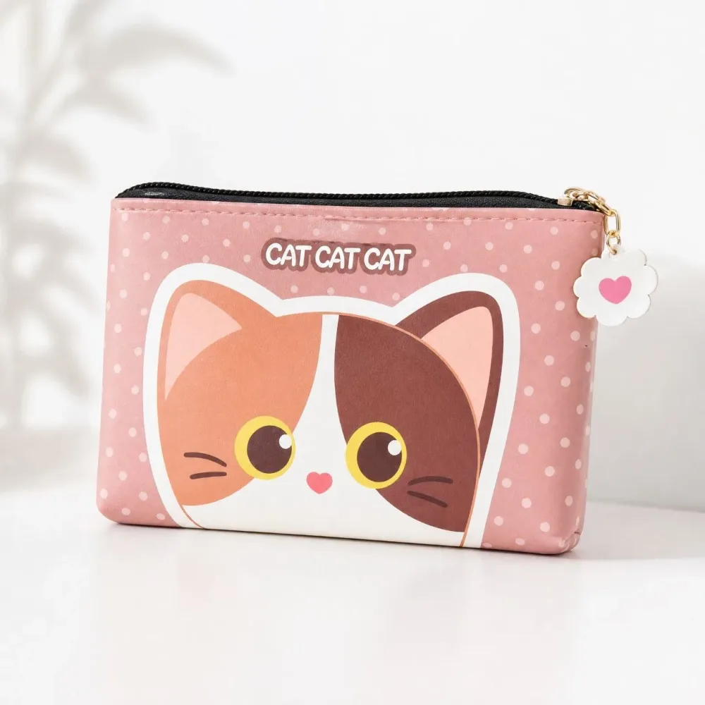 Trousse / Pochette "Cat Cat Cat" – Style Kawaii 🐱