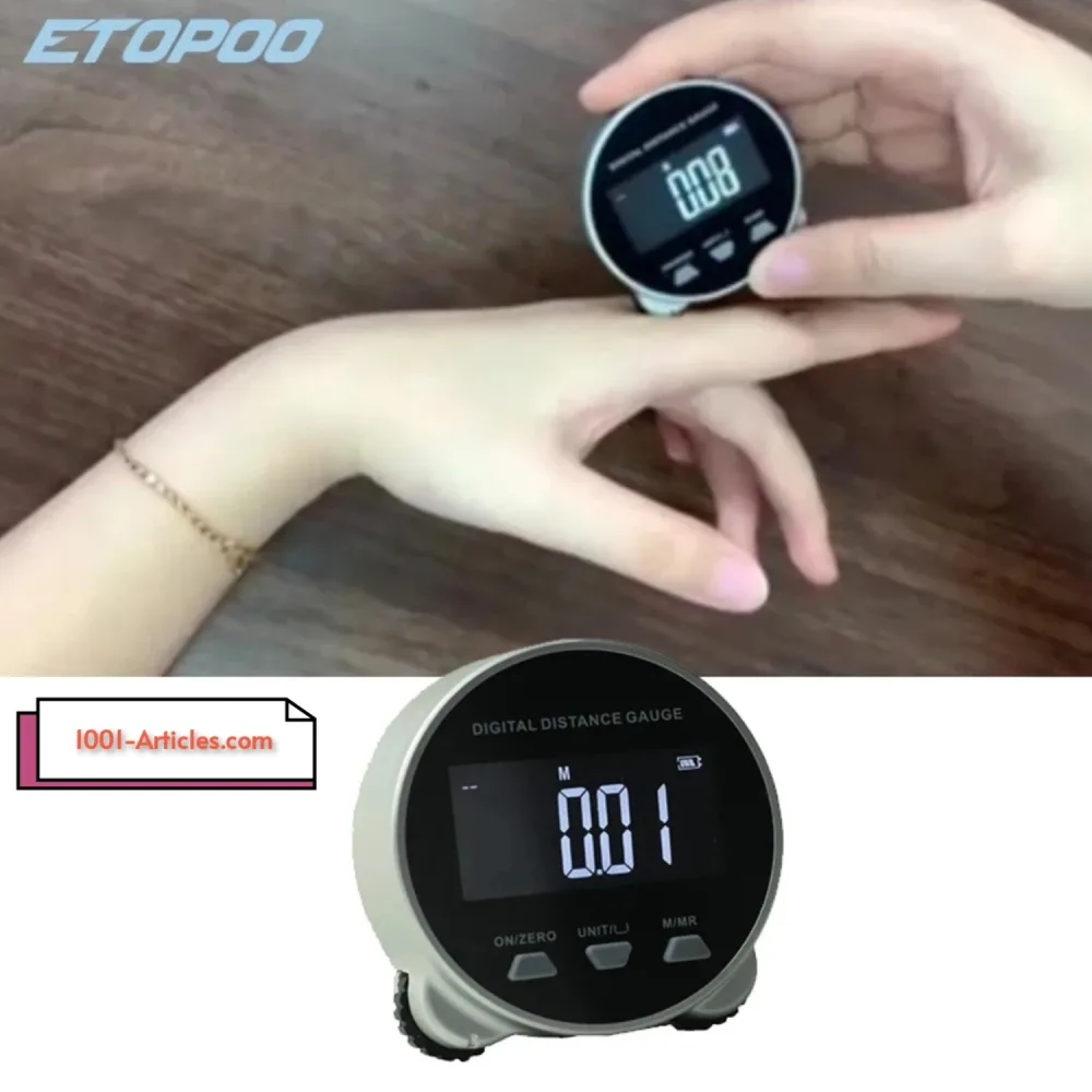 Règle électrique télémètre rechargeable USB Type C avec écran LCD