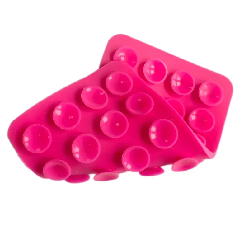 Support Téléphone à Double Ventouse en Silicone – Fixation sur Surfaces Lisses