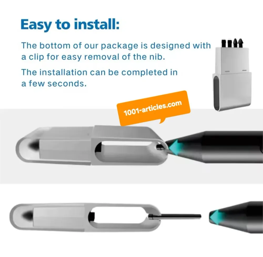 Boîte à embouts pour Stylet Pen Microsoft Surface / Pro