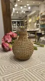 🍶 BOUTEILLE DÉCORÉE OSIER NATUREL - BOUCHON LIÈGE