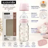 Suavinex Selection S.X Pro™ – Biberon en verre 240 ml