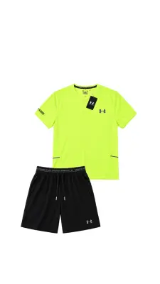 Ensemble running under armour vert pistache