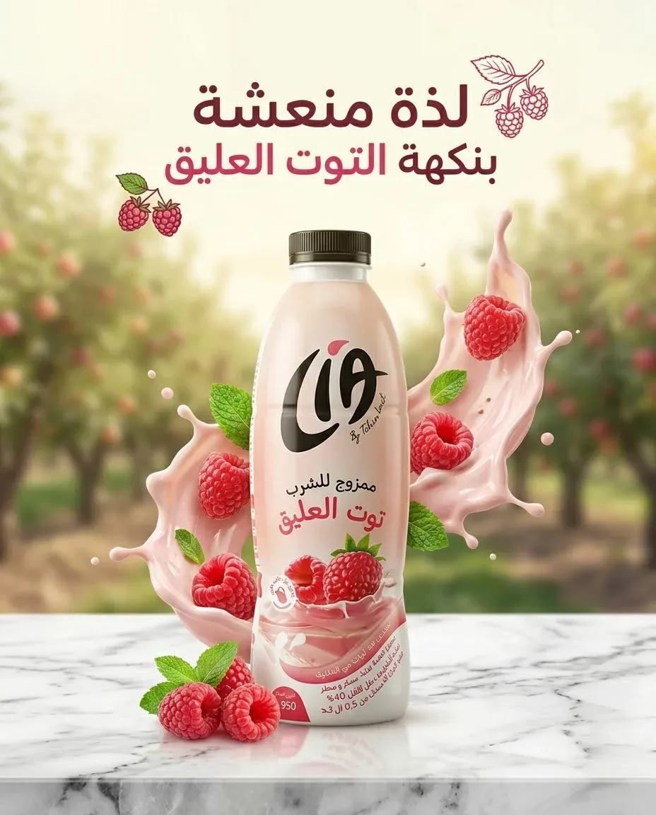 Cia ياغورت توت العليق 950غ