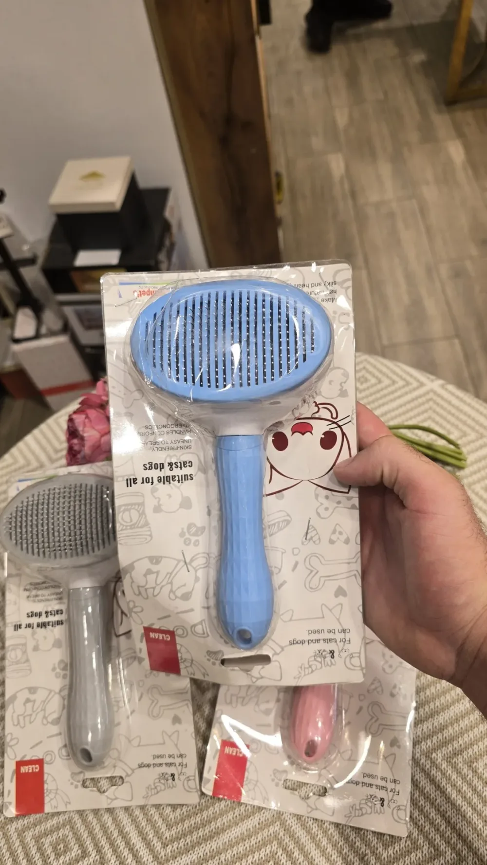 🐱 BROSSE DE TOILETTAGE OVALE